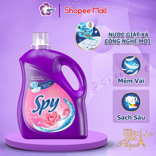 Nước giặt xả SPY Deep Clean hoa Hồng 3,6kg sạch sâu thơm lâu