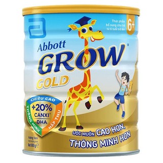 Sữa bột abbott grow gold 6+ hộp thiếc 900g