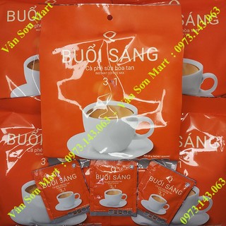 03 bịch cà phê sữa Buổi Sáng Trần Quang 480g (24 gói vuông x 20g)