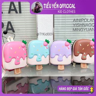 Balo trẻ em, Balo cho bé, ba lô mầm non hình cây kem 4 màu kute 28x24x10cm BL009 | Tiểu Yến KID