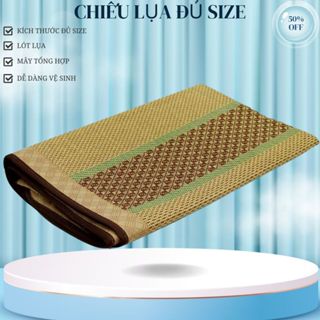  Chiếu Điều Hòa Sợi Mây Tổng Hợp 1m6x2m - CHIẾU MÂY ĐIỀU HÒA CÓ LỤA VIỀN 