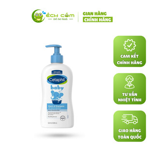 Sữa tắm gội toàn thân Cetaphil Baby Gentle Wash Shampoo 2in1 400ml