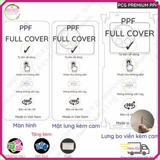Dán ppf vivo x80/ x80 pro/ x90/ x90 pro/ x90s loại trong, nhám, chống nhìn trộm dành cho màn hình, mặt lưng, full viền