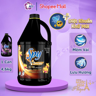 Nước giặt xả SPY Ultra Clean Plus màu Vàng 4,6kg Sạch Sâu Thơm Lâu Diệt Khuẩn