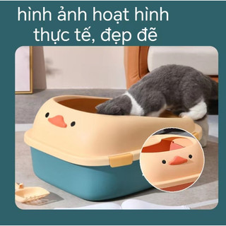 Nhà vệ sinh cho mèo,khay vệ sinh cho mèo,khay đựng cát cho mèo,khay cát nhỏ vệ sinh cho mèo,Khay cát mèo-TẶNG XẺNG CÁT