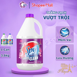 Nước giặt xả SPY Ultra Clean hương nước hoa Pháp can 3,6kg