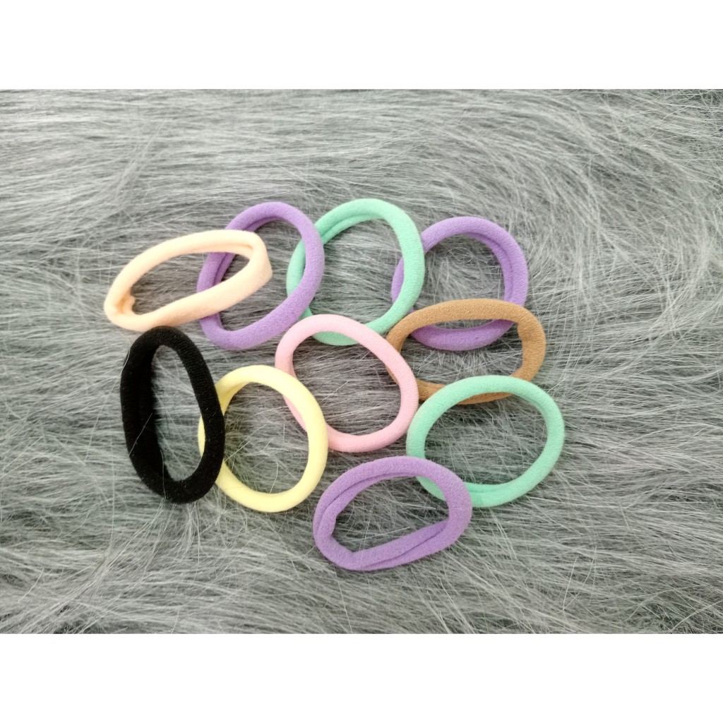 100 chiếc cột tóc thun siêu co giãn
