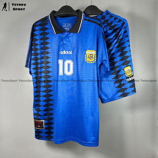 Bộ quần áo bóng đá thái ĐT ARGENTINA 1994 - Áo bóng đá thái cao cấp - Đầy đủ logo