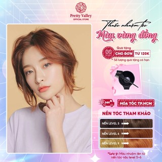 Thuốc nhuộm tóc, thuốc nhuộm màu VÀNG ĐỒNG Molokai siêu dưỡng - Pretty Valley Hair