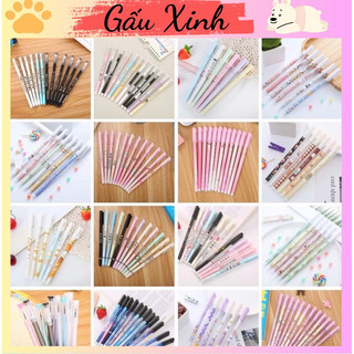 Bút Nước Mực Đen Ngòi Nhỏ in Hình Dễ Thương