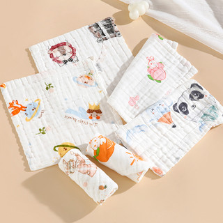 SET 3 Khăn sữa nhăn 6 lớp 100% cotton siêu mềm, khăn xô rửa mặt cho bé