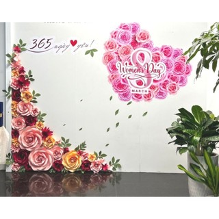 Set 30 bông giấy backdrop