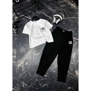 Bộ Thêu Miu Miu, Bộ Cotton Co Giãn 4 Chiêu, Phối Màu Siêu Xinh, Mã J2