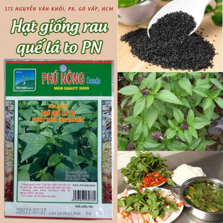 Hạt giống rau quế lá to Phú Nông 5gr hạt giống chắc khỏe, tỉ lệ nẩy mầm cao (Vườn Sài Gòn - Vuon Sai Gon)