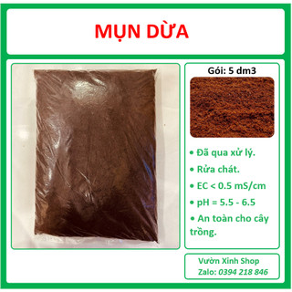 Mụn dừa đã qua xử lý - túi 5 dm3