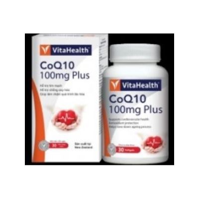 Thực phẩm bảo vệ sức khỏe VitaHealth CoQ10 100mg Plus (30 viên)