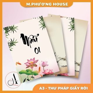 Giấy viết thư pháp a3 - 100 trang/ 50 tờ