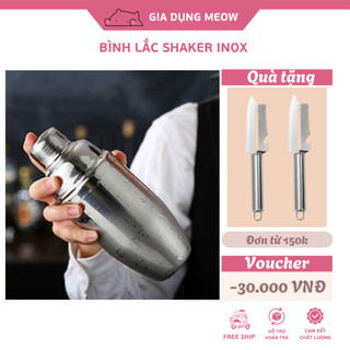 Bình lắc shaker inox 350ml-550ml-750ml - bình lắc pha chế