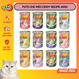 Pate cho mèo Cindy Recipe 400g - Pate nhiều thịt cho mèo
