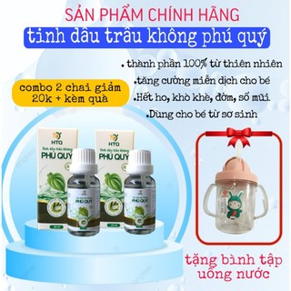 Tinh Dầu Trầu Không Phú Quý, Tinh Dầu Phú Quý bôi hết ho sổ mũi khò khè cho bé chai 20ml