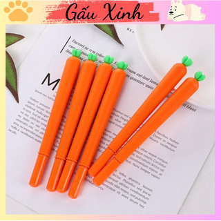 Bút nước mực đen ngòi 0.38mm mực đen trơn củ cà rốt