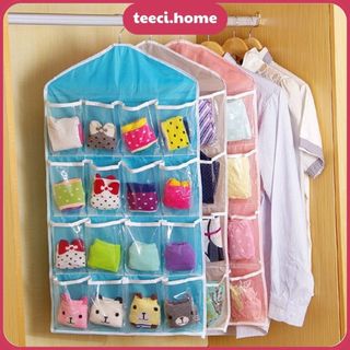 Giỏ Túi Treo Đồ Thông Minh 16 Ngăn Decor Trang Trí Nhà Cửa Đựng Đồ Cá Nhân Tài Liệu Văn Phòng TEECI U191