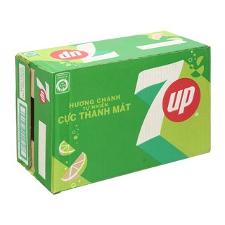 Thùng 24 lon nước ngọt 7 up vị chanh 235ml