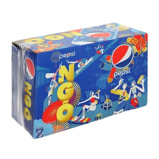 Thùng 24 lon nước ngọt Pepsi Cola Sleek 245ml