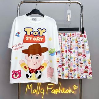 Đồ bộ hoạt hình ❤️ Bộ mặc nhà form rộng Unisex CAO BỒI nam nữ Freesize Molly Fashion