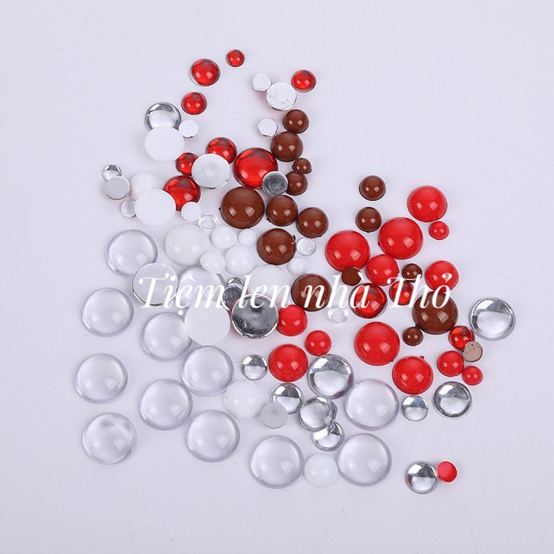 Mắt thú dán nhiều màu làm mắt thú handmade - 10 cái