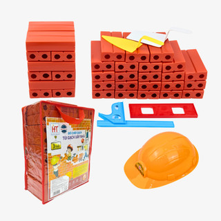Đồ chơi đồ nghề và gạch xây nhà HT7883