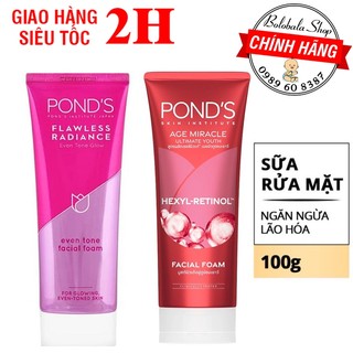 Sữa rửa mặt sáng da pond's, ngăn ngừa lão hóa 100g ponds