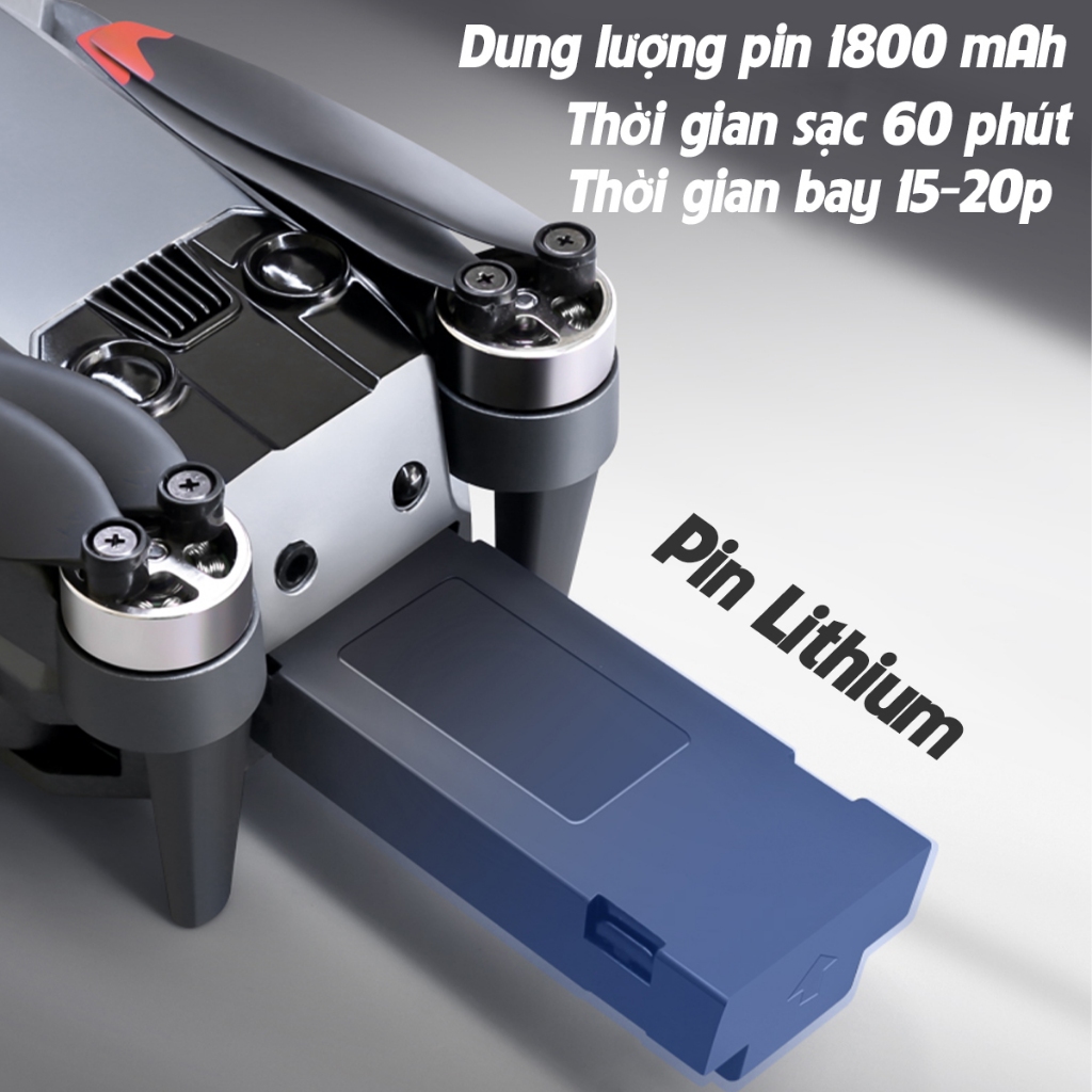 Flycam mini K818 Động cơ không chổi than - 3 Camera quay phim chụp ảnh, Plycam điều khiển từ xa có cảm biến va chạm | BigBuy360 - bigbuy360.vn