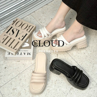 Giày cao gót nữ gót vuông 7cm ba quai