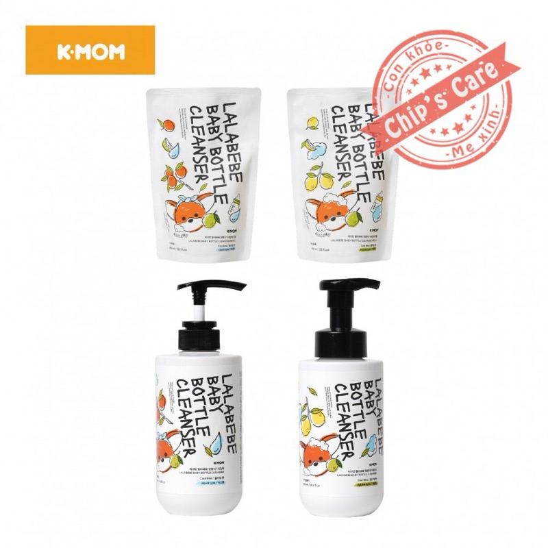 Nước rửa bình hữu cơ K- Mom thuần chay Lalabebe organic