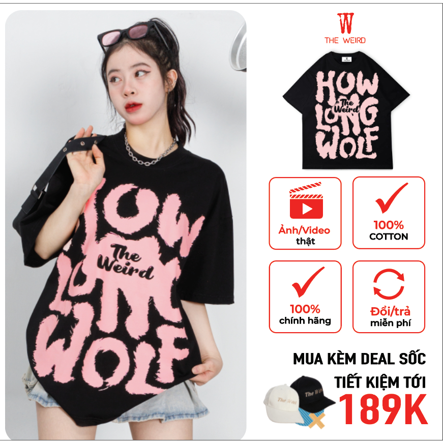 LOCAL BRAND Áo thun The Weird Phong Cách Unisex Form Rộng ATK950