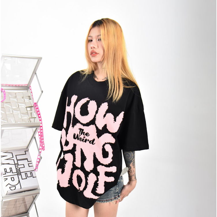 LOCAL BRAND Áo thun The Weird Phong Cách Unisex Form Rộng ATK950