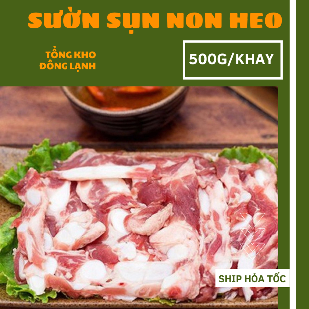 Sườn sụn non heo 500g/ khay ( giao hỏa tốc Hà Nội )