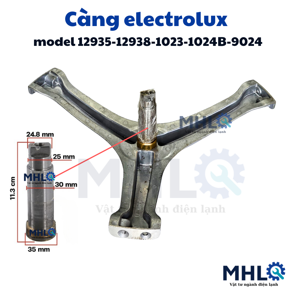 Chạng 3 máy giặt electrolux,càng máy giặt electrolux,chạc 3 máy giặt dùng chung nhiều Model 12935 12938 1023 1024B 9024