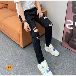Quần Jean Nam Chất Co Giãn, Không Bai Màu, Dáng Ôm Body, Hit Hót (ảnh kèm video) Thời Trang Phong Cách Tp_shop_87 ms8737