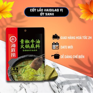 cốt lẩu haidilao vị ớt xanh thanh hoa - gia vị lẩu tứ xuyên có sẵn date mới giao ngay trong 2h