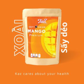 Xoài Sấy Dẻo Organic Kaz, Ngọt Tự Nhiên - Soft Dried Mango