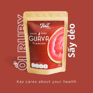 Ổi Ruby Sấy Dẻo, Ngọt Tự Nhiên KAZ - Soft Dried Guava