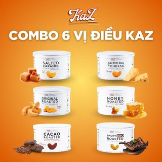 Combo 6 Vị Điều Kaz lon thiếc