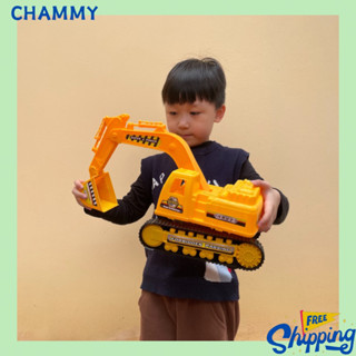 Xe máy xúc đất cát đồ chơi size to CHAMMY ô tô đồ chơi công trình cho bé trai 