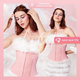[PHIÊN BẢN GIỚI HẠN] Đai Nịt Bụng Latex Hồng WSTORE 27 Xương, Thoáng Khí - Latex Lolita Limited Chuẩn Chính Hãng W.Store