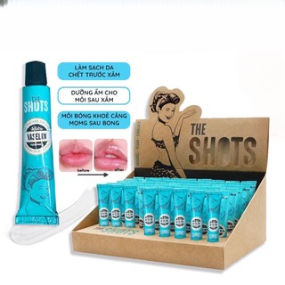 Dưỡng vaseline the shots tây ban nha 9g, dưỡng ẩm môi sau xăm