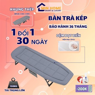 Giường xếp văn phòng Minhouse , Giường gấp gọn thông minh chất lượng đa năng, giường ngủ trưa gấp kèm gối đầu êm ái