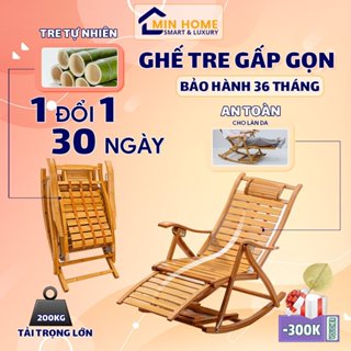  Ghế Tre Thư Giãn Bập Bênh Ghế Tựa Gấp Gọn Có Massaga Chân Ghế Tụa Lưng Thư Giãn Bảo Hành 36 Tháng 
