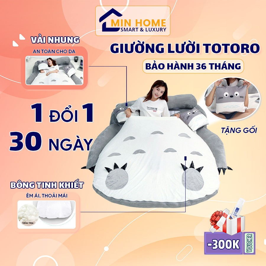 [BÁN CHẠY] Đệm lười ngủ hình thú cute MINHOUSE nệm ngủ gấp gọn thông minh, giường bệt trang trí phòng ngủ